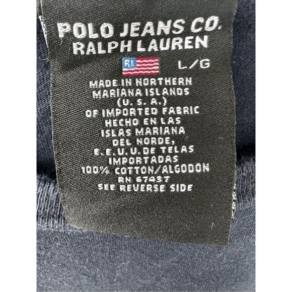 POLO RALPH LAUREN Graphic Logo pullover Size L made in USA - Picture 9 of 9
